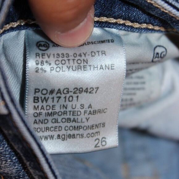 Ag Adriano Goldschmied the Stilt Roll Up Cigarette Skinny Jeans Women's Sz 26 - Picture 10 of 13